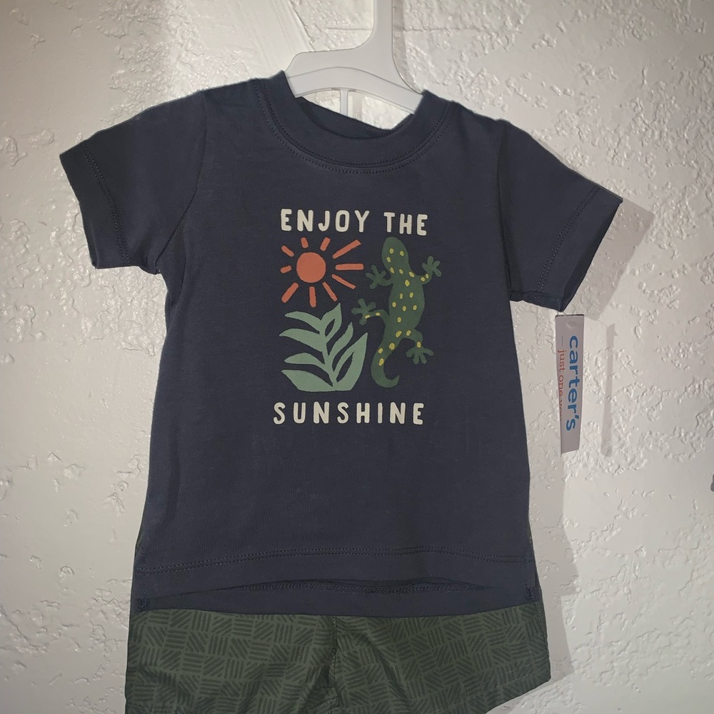 Carter's Navy Kids T-Shirt - Enjoy the Sunshine